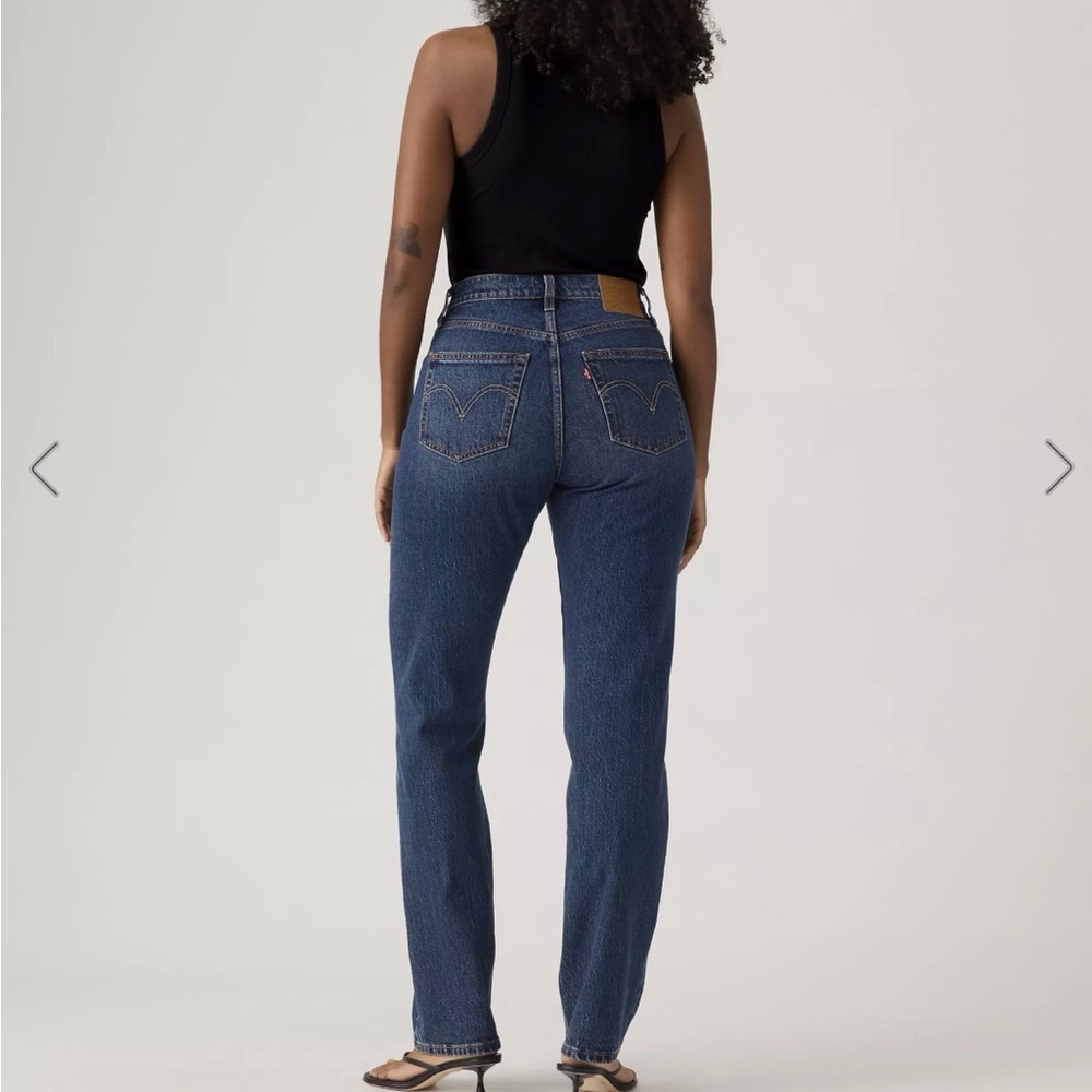 Levi's Straight Leg Dark Blue Denim Jeans